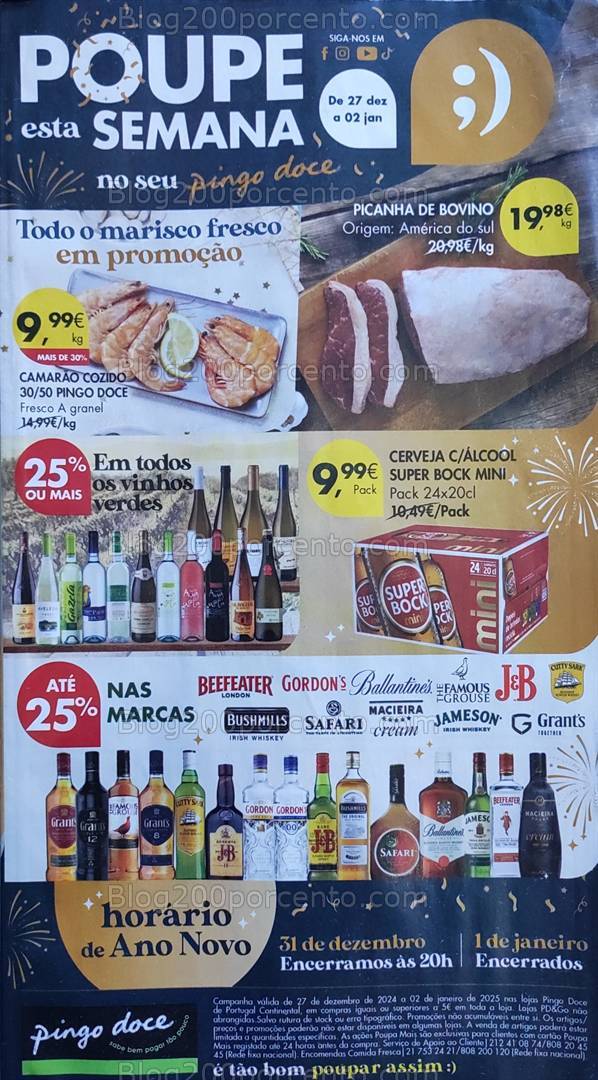 Antevisão Folheto PINGO DOCE Promoções 27 dezembro a 2 janeiro