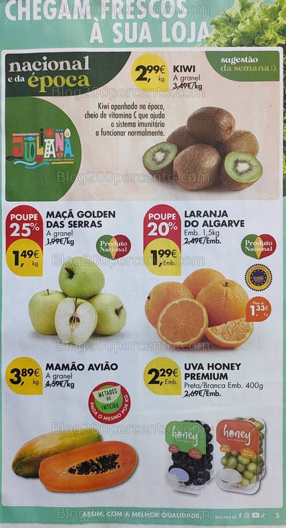 Antevisão Folheto PINGO DOCE Promoções de 3 a 6 janeiro