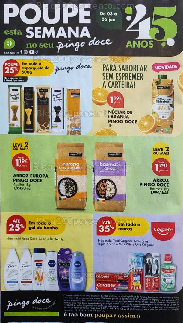 Antevisão Folheto PINGO DOCE Promoções de 3 a 6 janeiro