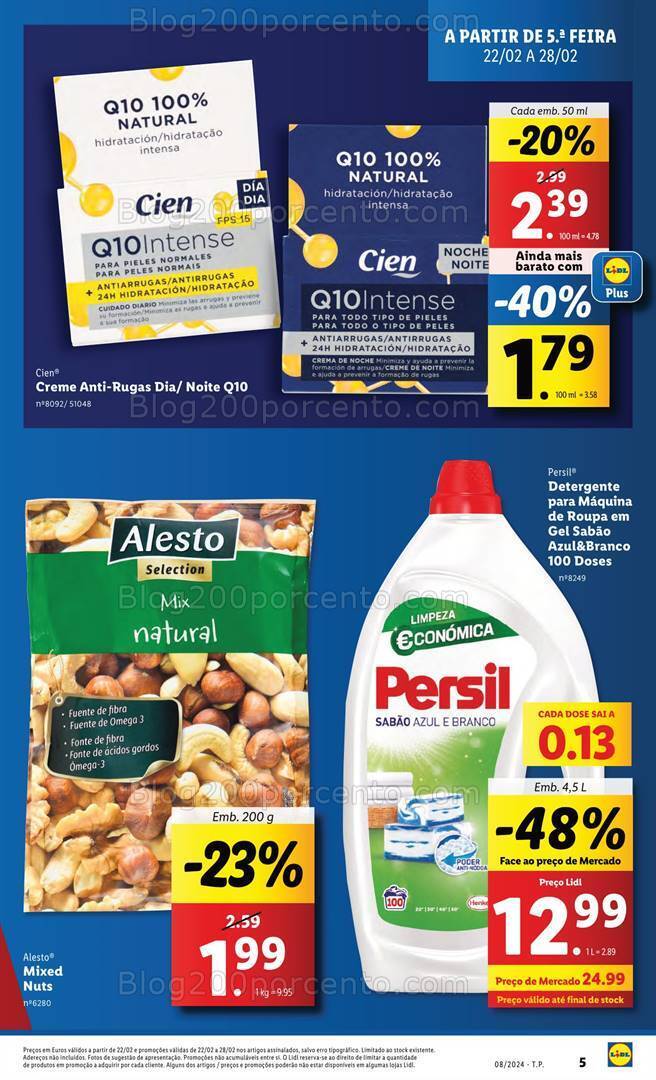 Antevisão Folheto LIDL Extra Higiene e Limpeza Promoções de 22 a 28 fevereiro