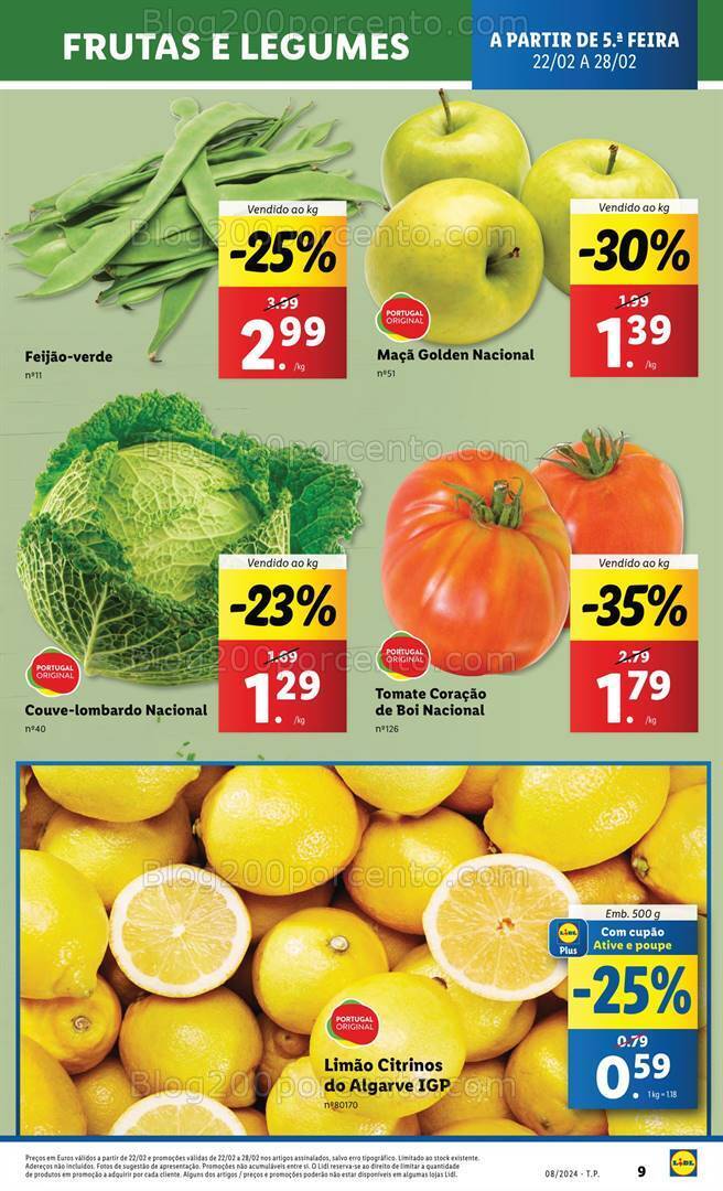 Antevisão Folheto LIDL Promoções de 22 a 28 fevereiro