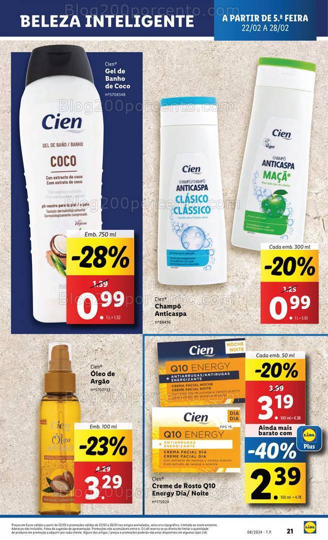 Antevisão Folheto LIDL Extra Higiene e Limpeza Promoções de 22 a 28 fevereiro