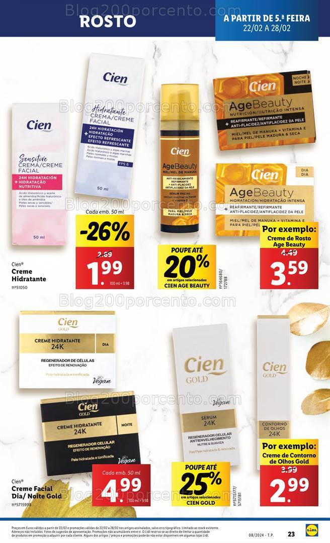 Antevisão Folheto LIDL Extra Higiene e Limpeza Promoções de 22 a 28 fevereiro