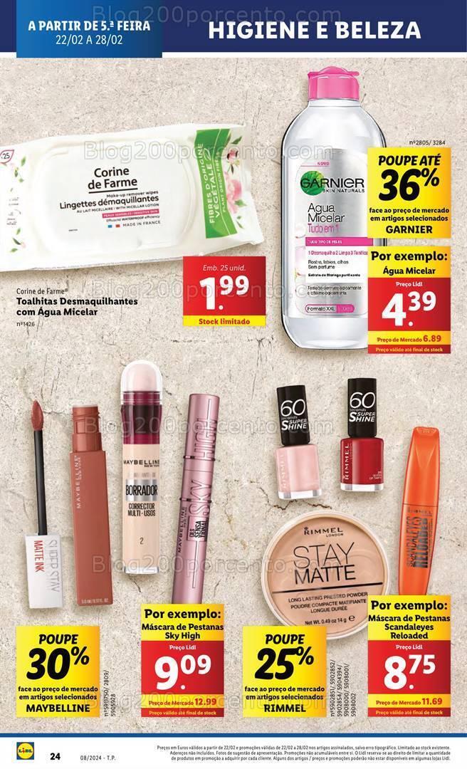 Antevisão Folheto LIDL Extra Higiene e Limpeza Promoções de 22 a 28 fevereiro