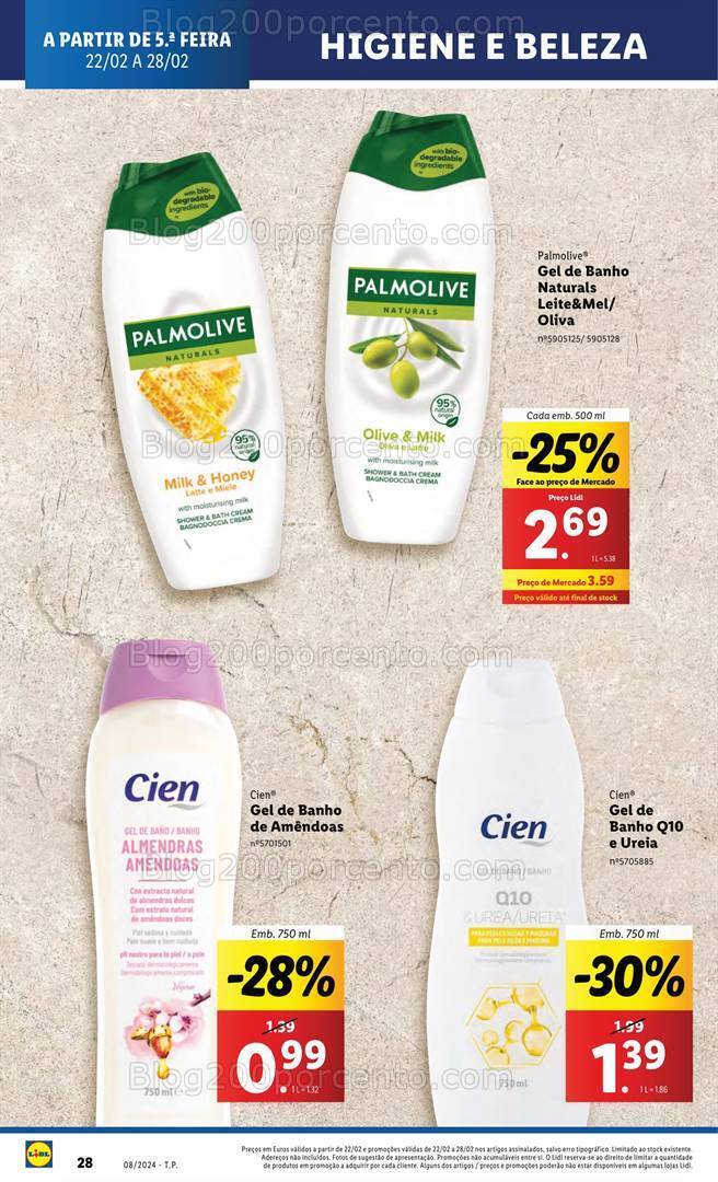 Antevisão Folheto LIDL Extra Higiene e Limpeza Promoções de 22 a 28 fevereiro