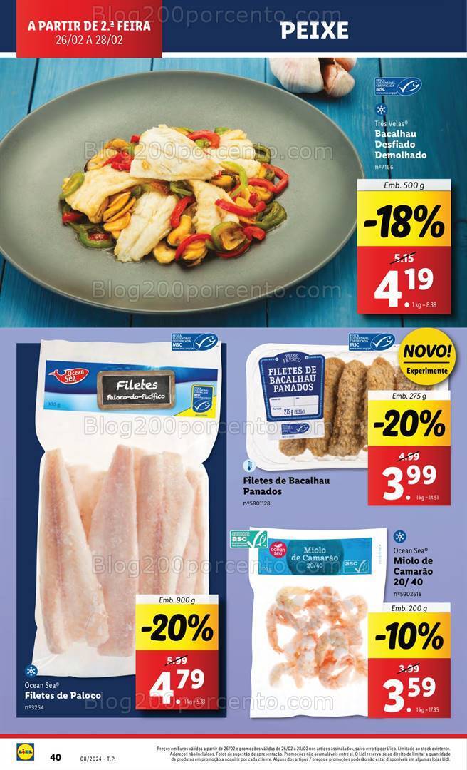 Antevisão Folheto LIDL Promoções de 22 a 28 fevereiro