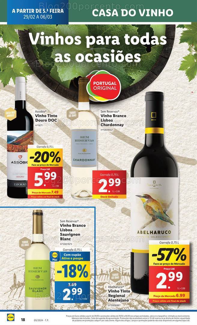 Antevisão Folheto LIDL Promoções de 29 fevereiro a 6 março