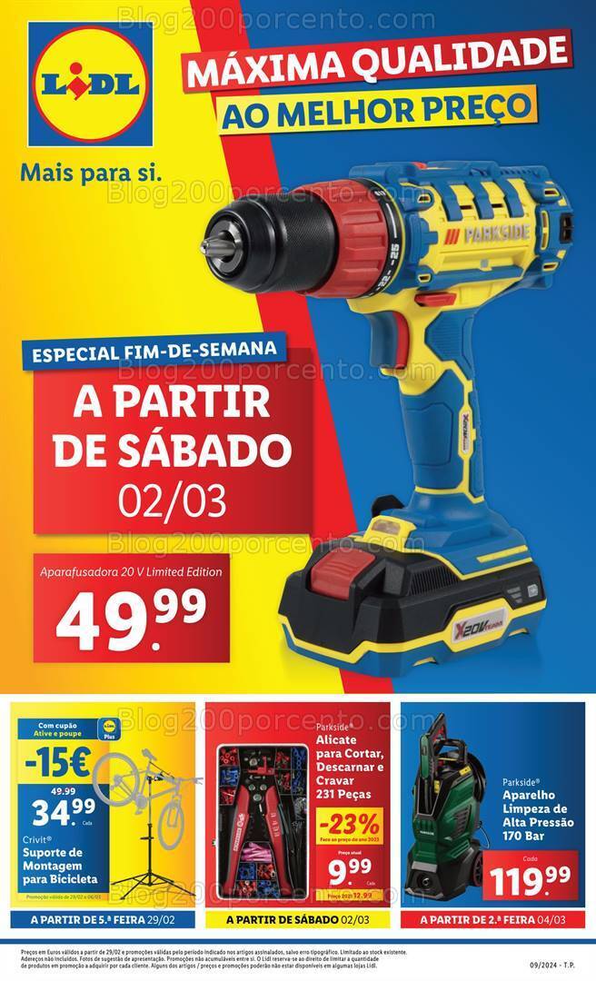 Antevisão Folheto LIDL Bazar Promoções a partir de 29 fevereiro