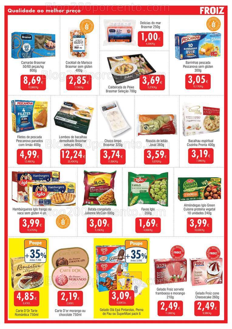 Antevisão Folheto FROIZ Promoções de 9 a 27 fevereiro