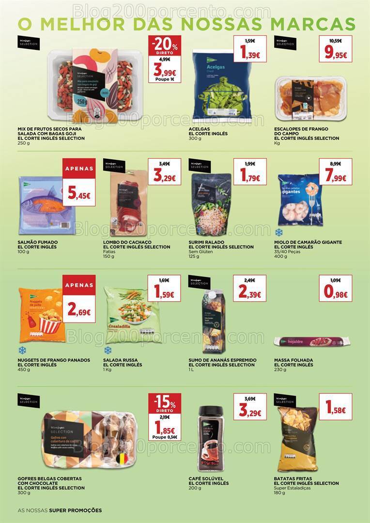 Antevisão Folheto EL CORTE INGLÉS Promoções de 9 a 22 fevereiro