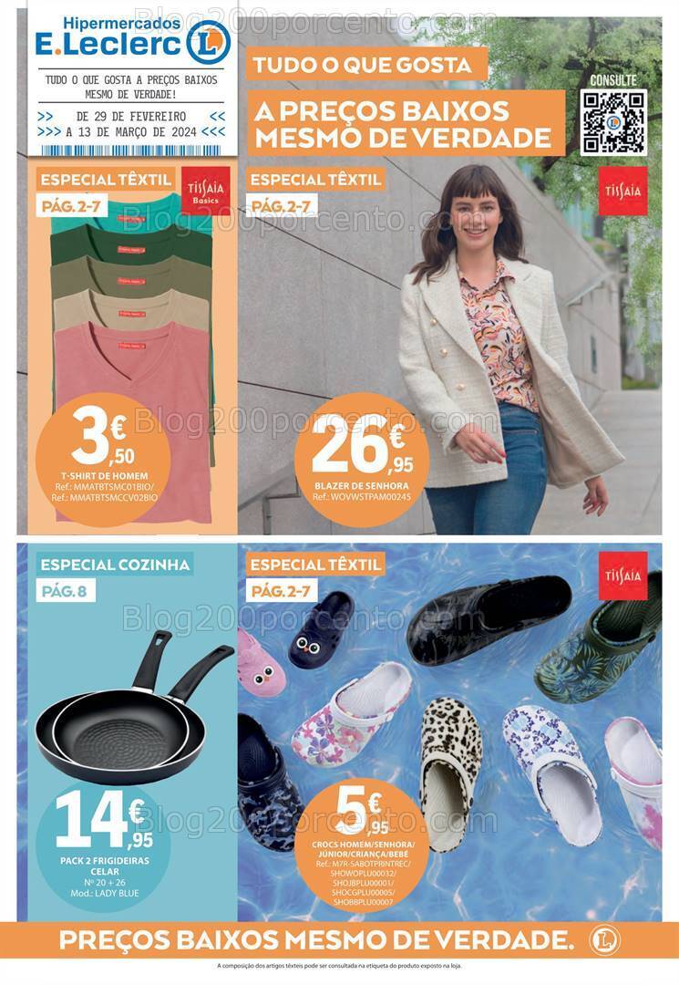 Antevisão Folheto E-LECLERC Bazar Promoções de 29 fevereiro a 13 março