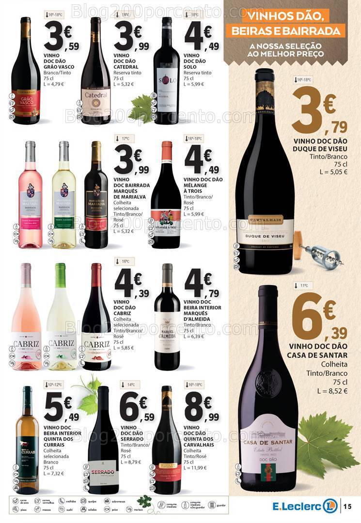 Antevisão Folheto E-LECLERC Feira Queijos Enchidos e Vinhos - 6 a 18 fevereiro