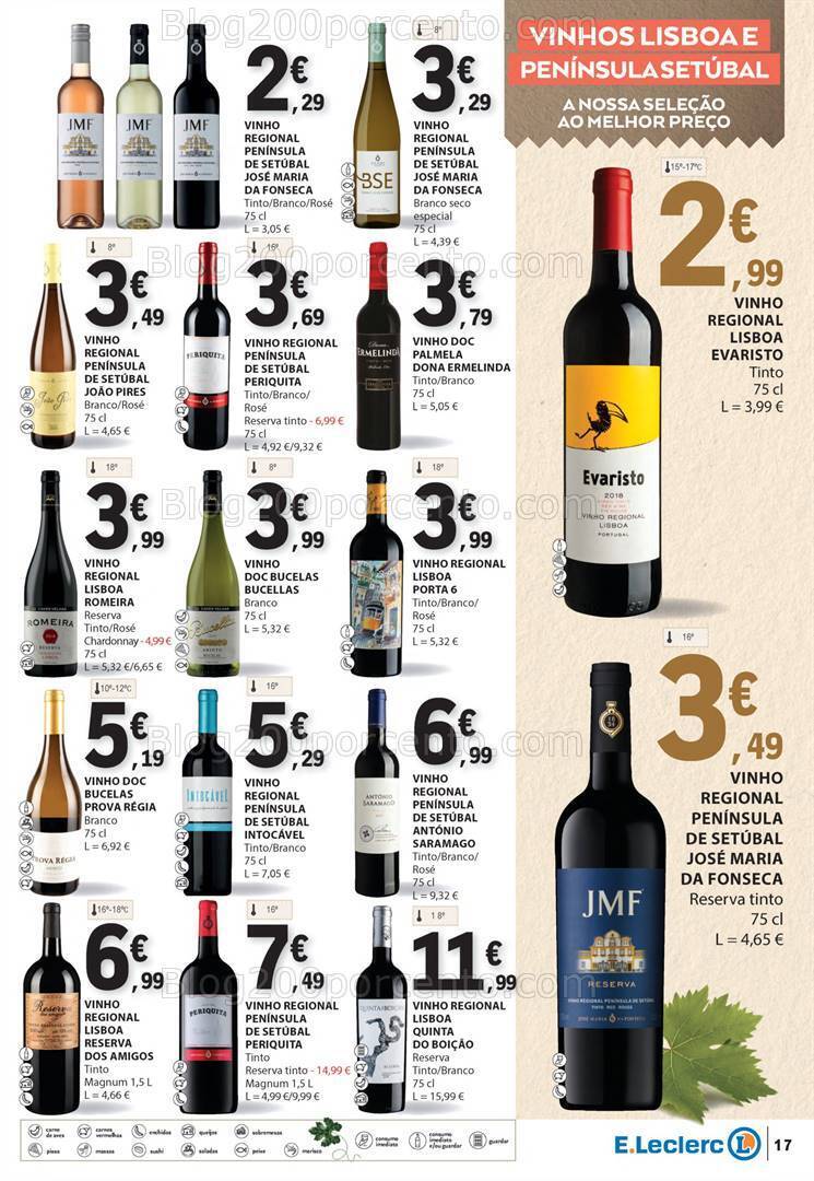 Antevisão Folheto E-LECLERC Feira Queijos Enchidos e Vinhos - 6 a 18 fevereiro