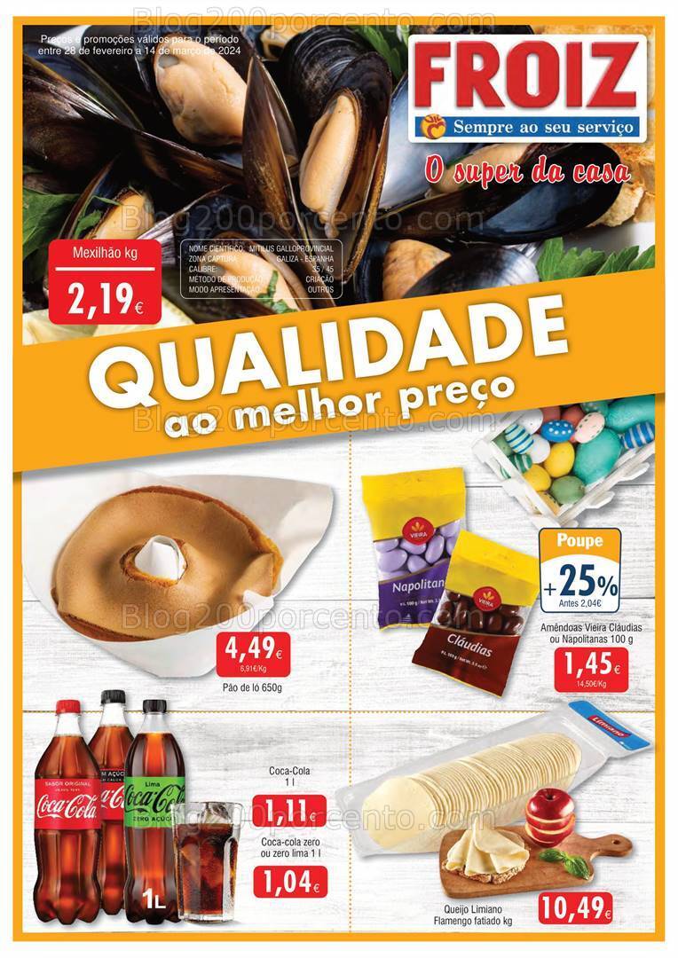 Antevisão Folheto FROIZ Promoções de 28 fevereiro a 14 março
