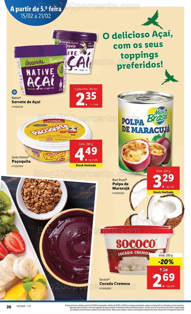 Antevisão Folheto LIDL Promoções de 15 a 21 fevereiro