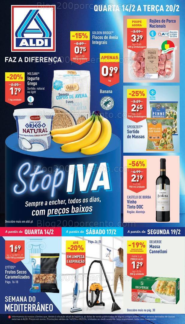 Antevisão Folheto ALDI Promoções de 14 a 20 fevereiro