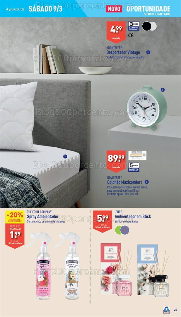 Antevisão Folheto ALDI Bazar Promoções a partir de 9 março
