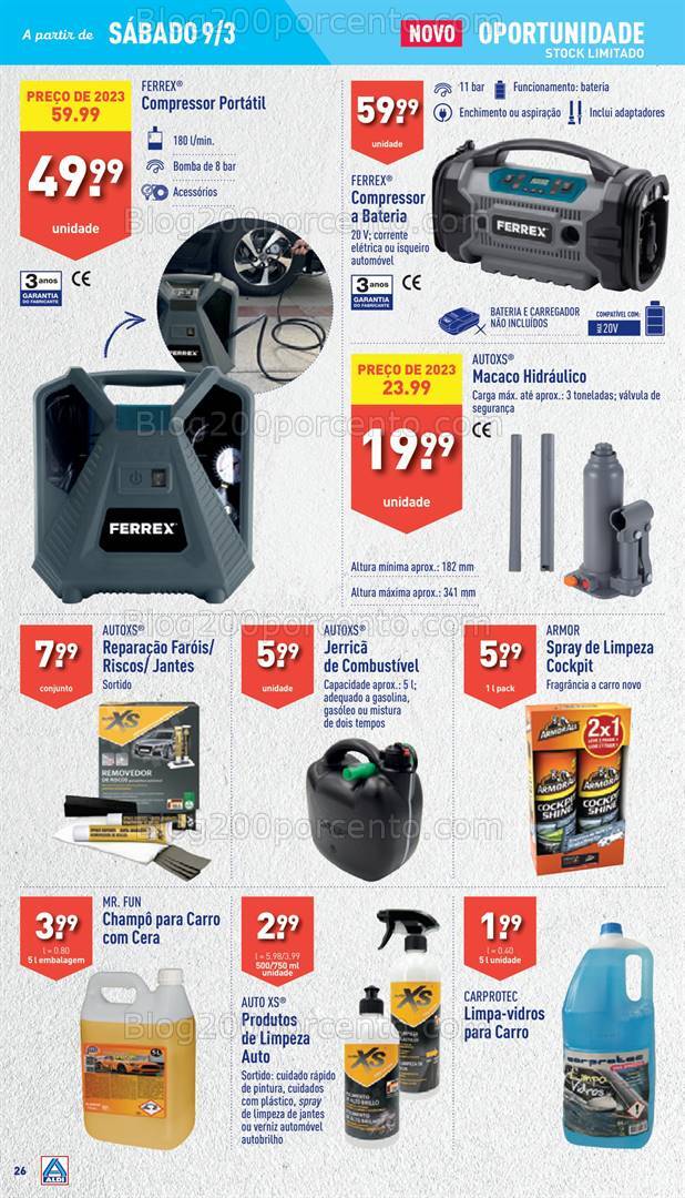 Antevisão Folheto ALDI Bazar Promoções a partir de 9 março