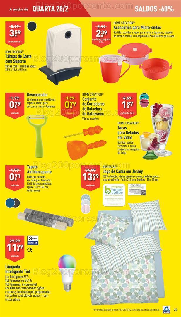 Antevisão Folheto ALDI Bazar Bazar Promoções a partir de 28 fevereiro