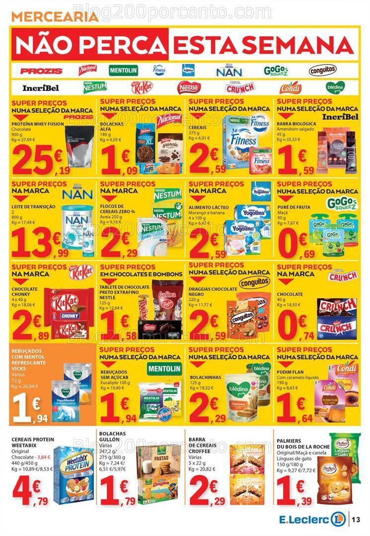 Antevisão Folheto E-LECLERC Semanal Promoções de 15 a 21 fevereiro