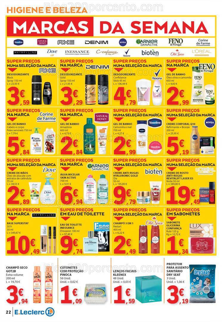 Antevisão Folheto E-LECLERC Semanal Promoções de 15 a 21 fevereiro