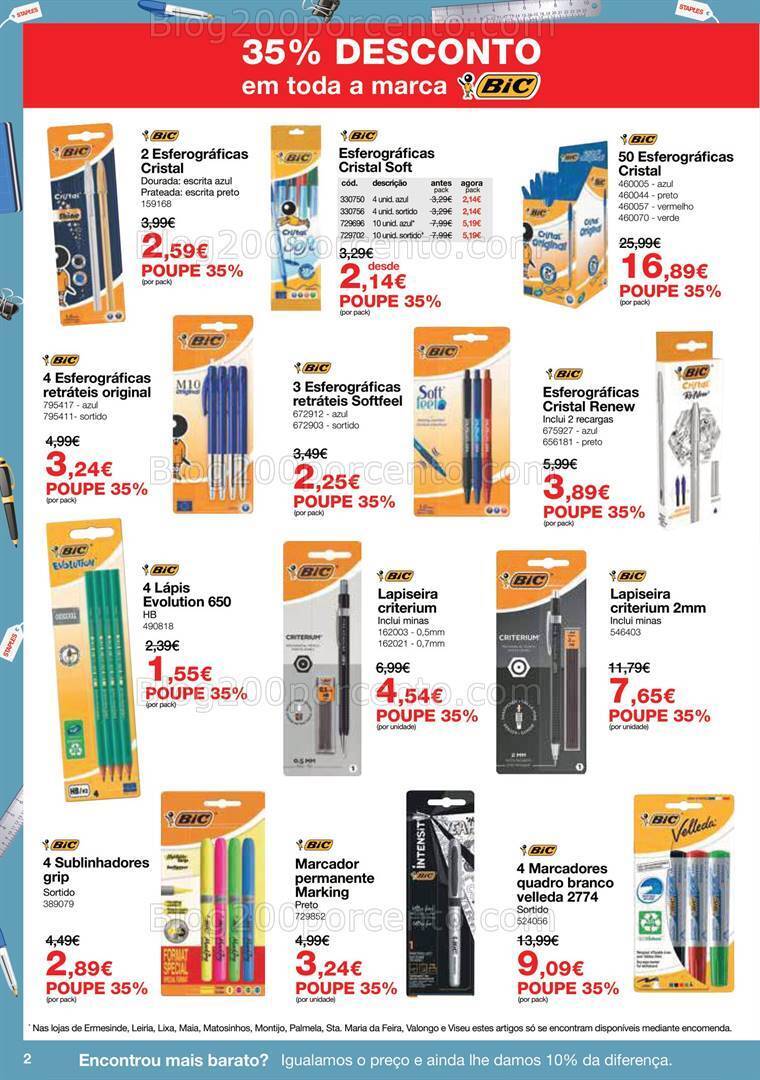Antevisão Folheto STAPLES Promoções de 29 fevereiro a 27 março