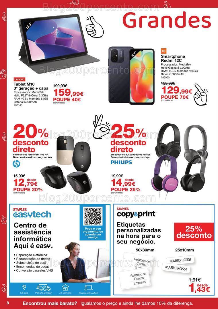 Antevisão Folheto STAPLES Promoções de 29 fevereiro a 27 março
