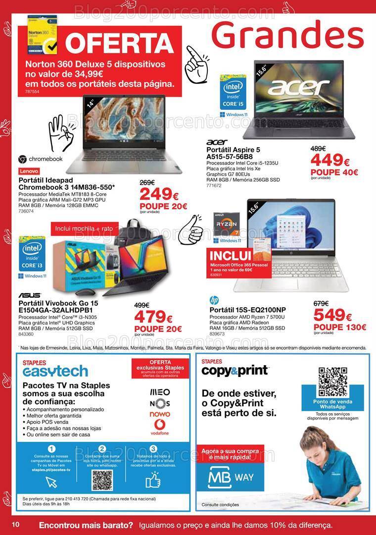 Antevisão Folheto STAPLES Promoções de 29 fevereiro a 27 março