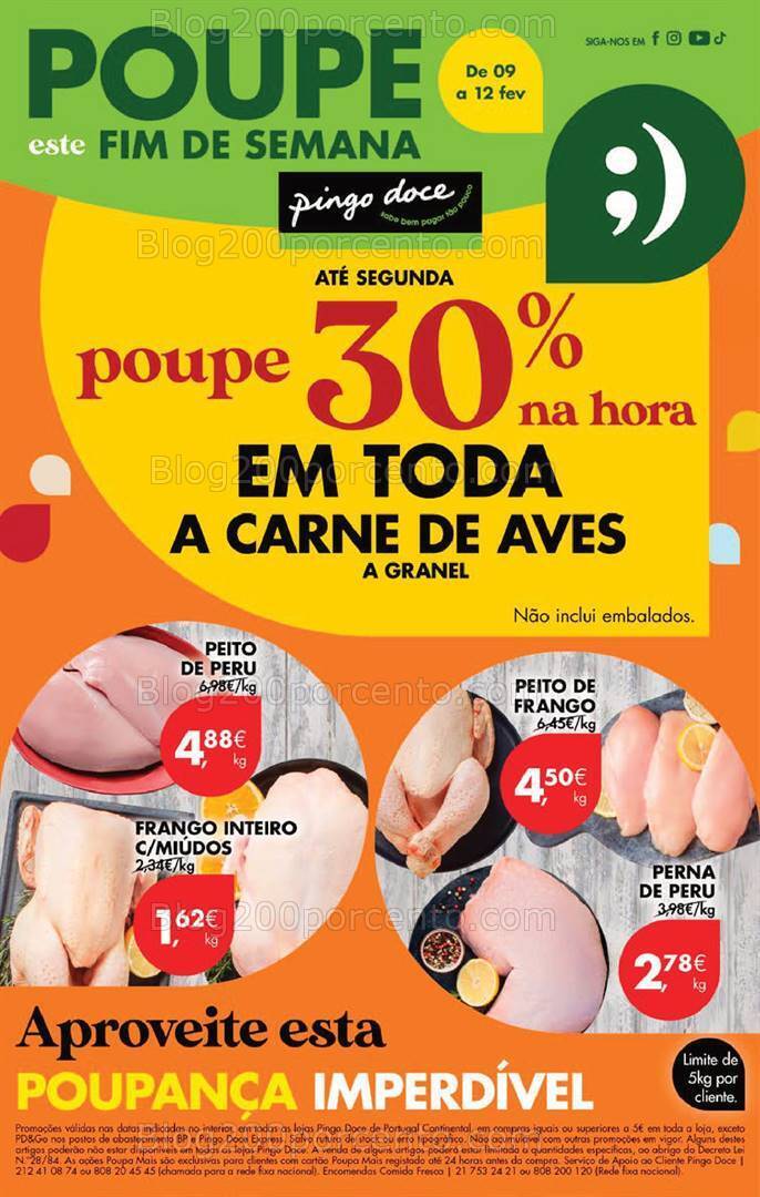 Antevisão Folheto PINGO DOCE Promoções Fim de Semana - 9 a 12 fevereiro