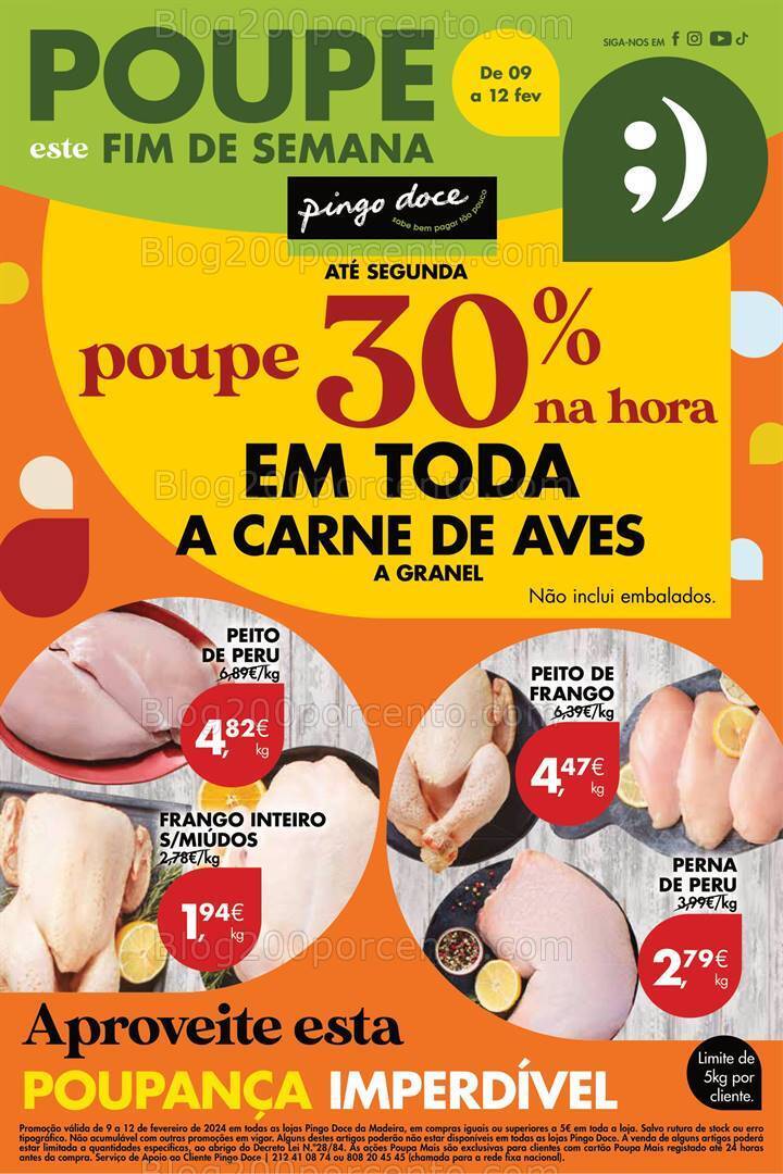 Antevisão Folheto PINGO DOCE Madeira Promoções Fim de Semana - 9 a 12 fevereiro