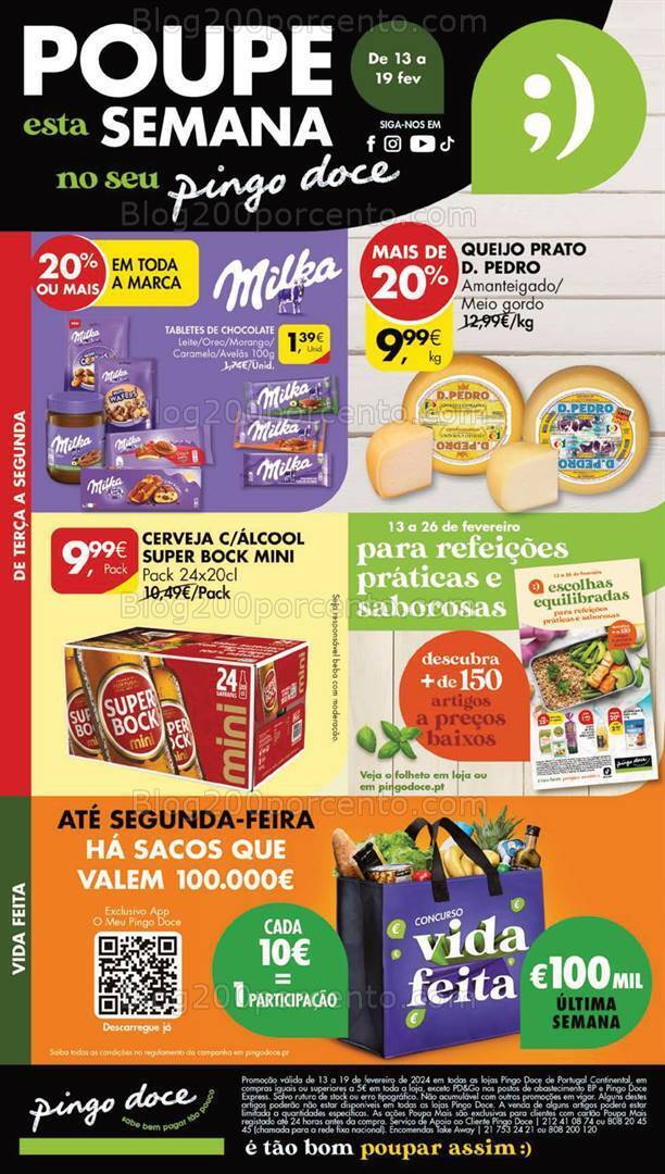 Antevisão Folheto PINGO DOCE Lojas Grandes Promoções de 13 a 19 fevereiro