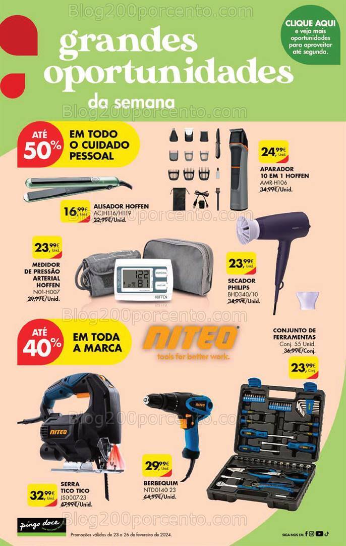 Antevisão Folheto PINGO DOCE Promoções Fim de Semana - 23 a 26 fevereiro