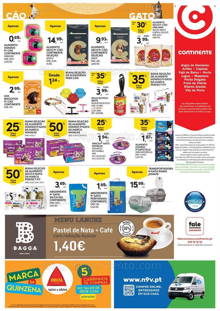 Antevisão Folheto CONTINENTE Açores Promoções de 15 a 28 fevereiro