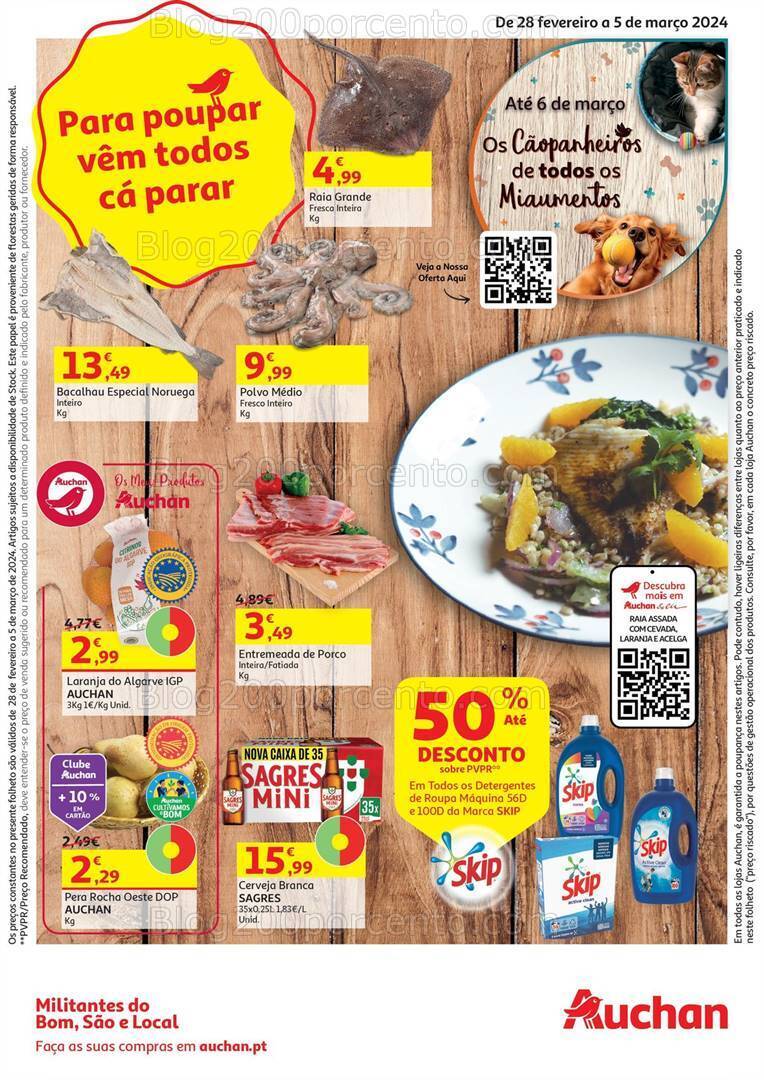 Antevisão Folheto AUCHAN Promoções de 28 fevereiro a 5 março