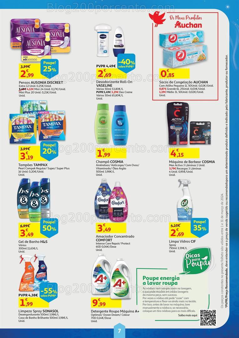 Antevisão Folheto AUCHAN Preços Congelados Promoções de 1 a 31 março