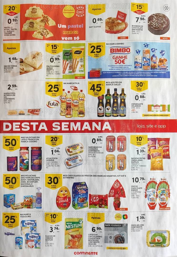 Antevisão Folheto CONTINENTE Promoções Fim de Semana - 1 a 4 março
