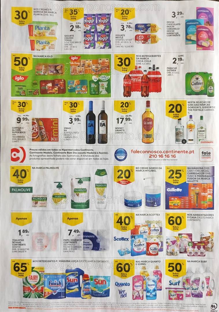 Antevisão Folheto CONTINENTE Promoções Fim de Semana - 1 a 4 março
