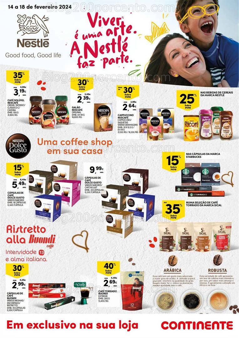 Antevisão Folheto CONTINENTE Especial Nestlé Promoções de 14 a 18 fevereiro
