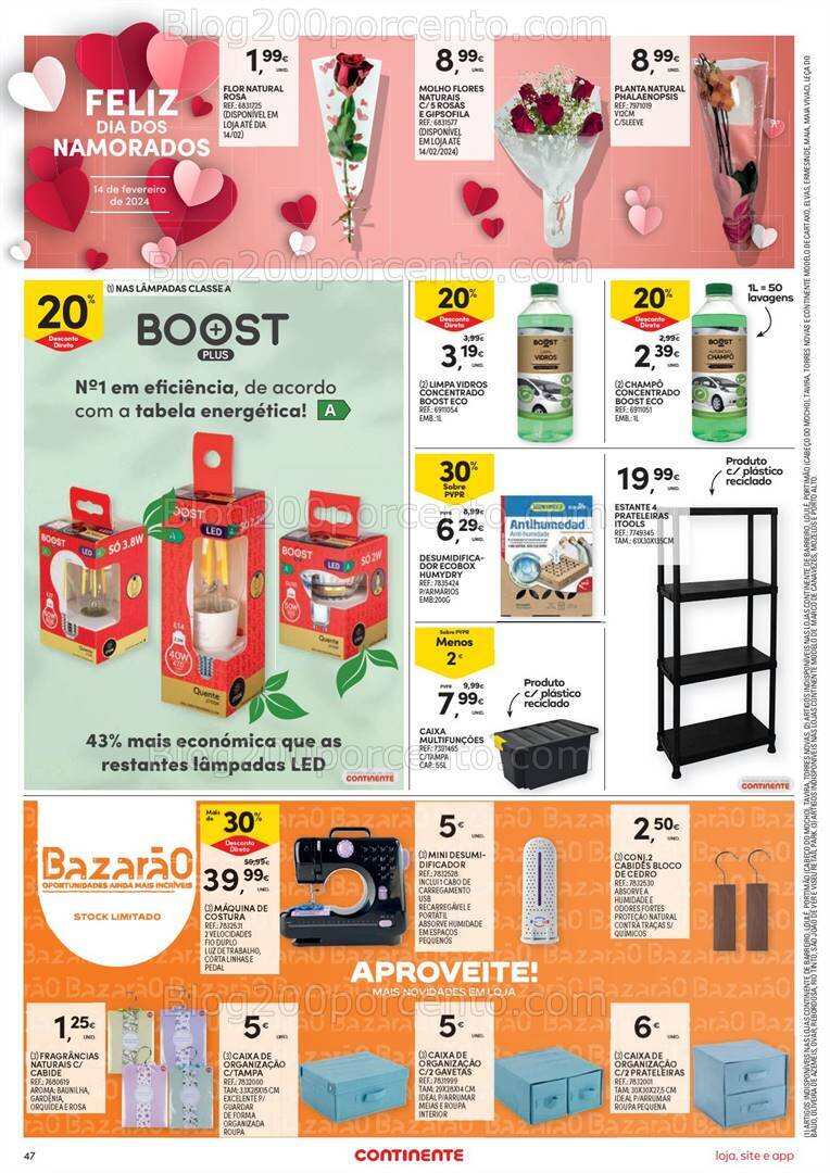 Antevisão Folheto CONTINENTE Bazar Promoções de 13 a 19 fevereiro