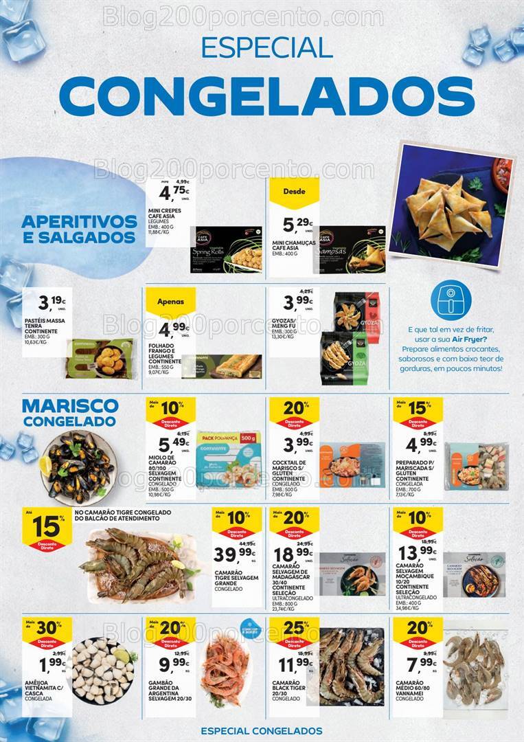 Antevisão Folheto CONTINENTE Especial Congelados Promoções de 27 fevereiro a 4 março