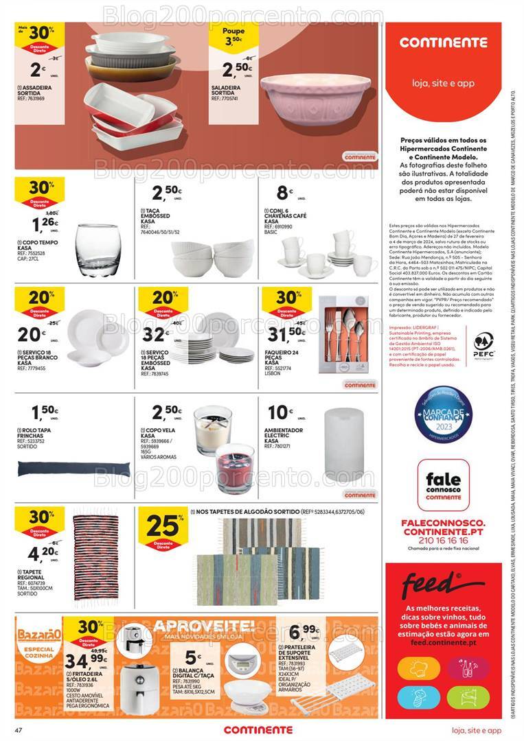 Antevisão Folheto CONTINENTE Bazar Promoções de 27 fevereiro a 4 março