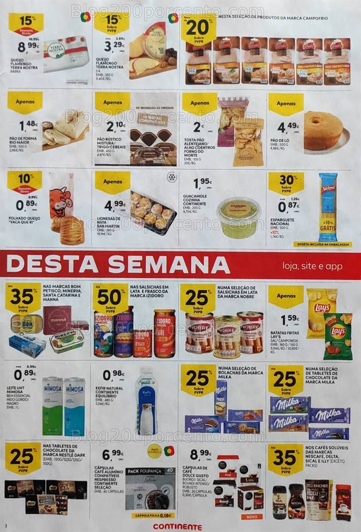 Antevisão Folheto CONTINENTE Promoções Fim de Semana - 16 a 19 fevereiro