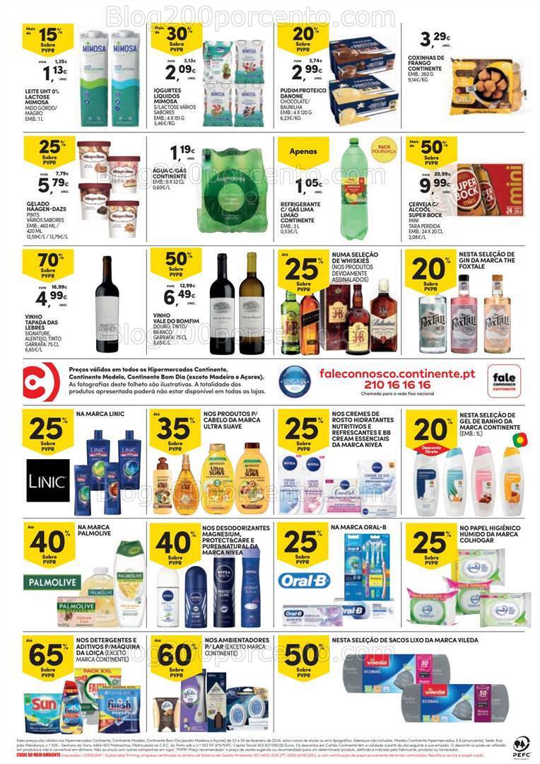 Antevisão Folheto CONTINENTE Promoções Fim de Semana - 23 a 26 fevereiro