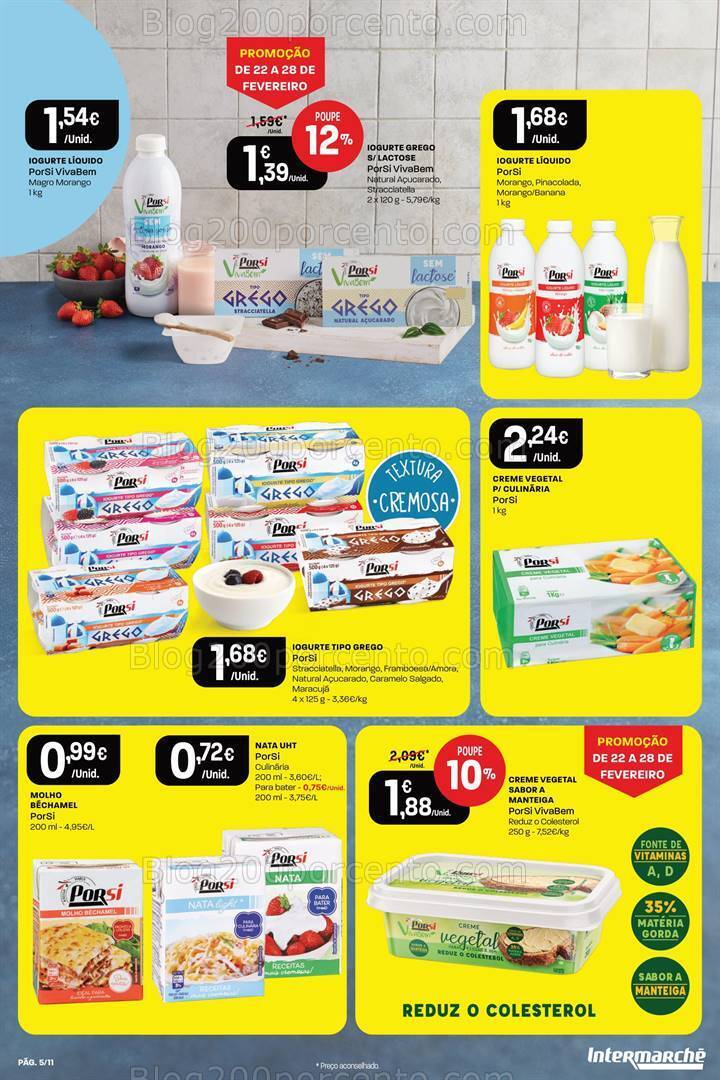 Antevisão Folheto INTERMARCHÉ Porsi Promoções de 22 a 28 fevereiro