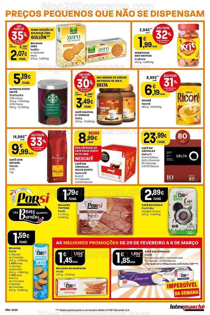 Antevisão Folheto INTERMARCHÉ Super Promoções de 29 fevereiro a 6 março