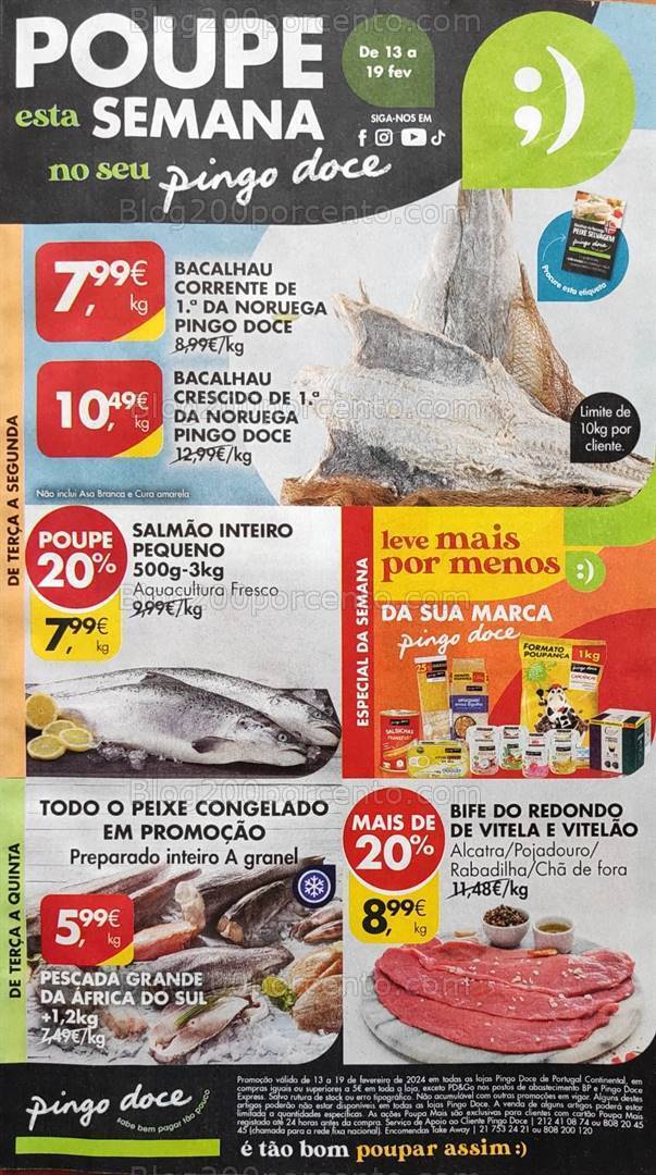 Antevisão Folheto PINGO DOCE Super Promoções de 13 a 19 fevereiro
