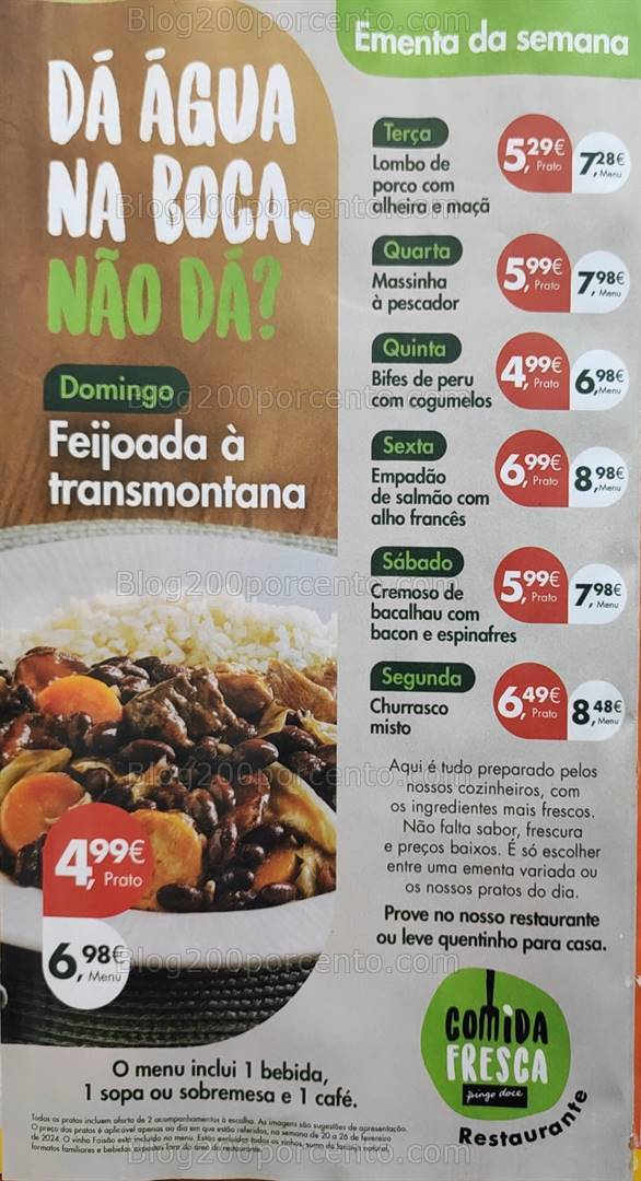 Antevisão Folheto PINGO DOCE Promoções de 20 a 26 fevereiro