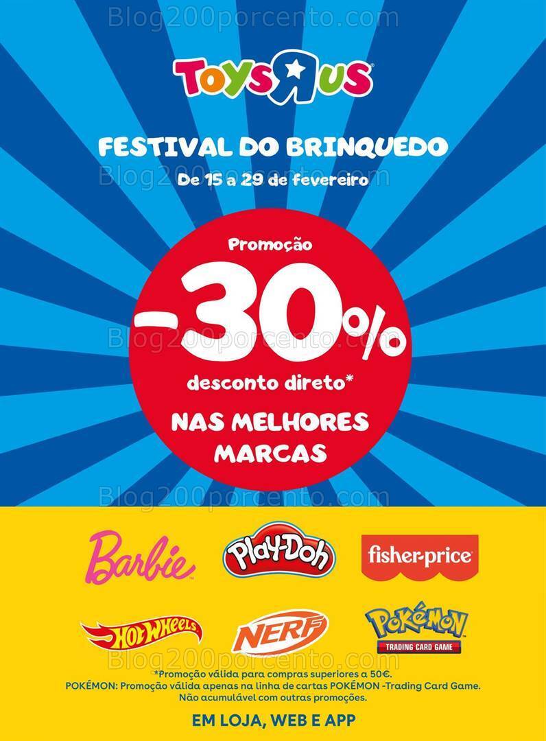 Antevisão Folheto TOYSRUS Promoções de 15 a 29 fevereiro