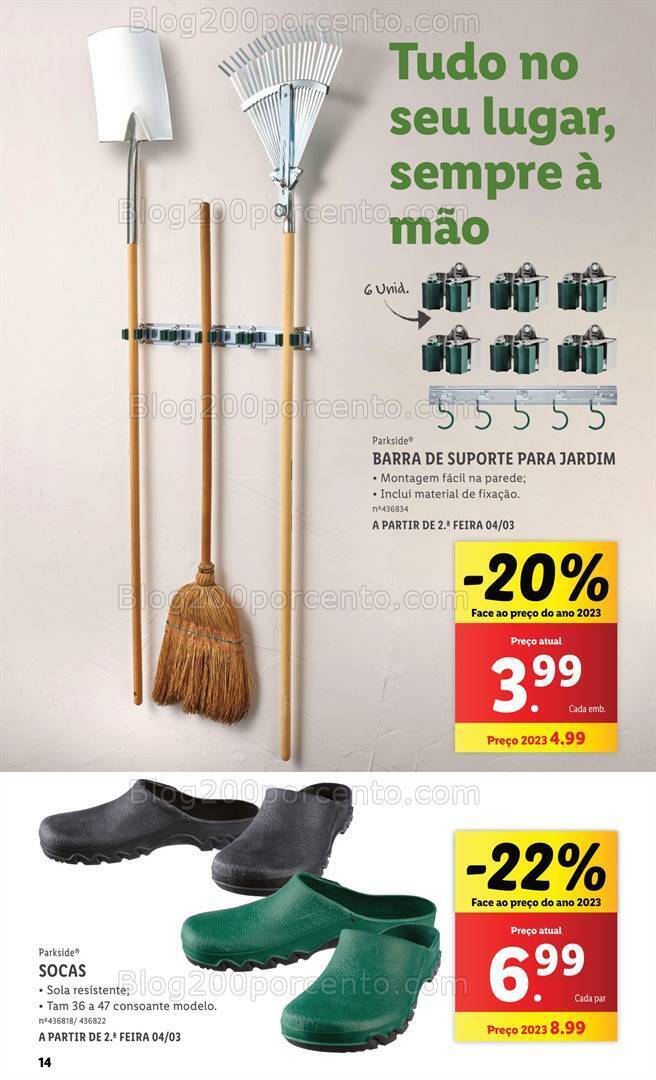 Antevisão Folheto LIDL Especial Jardim Promoções a partir de 7 março