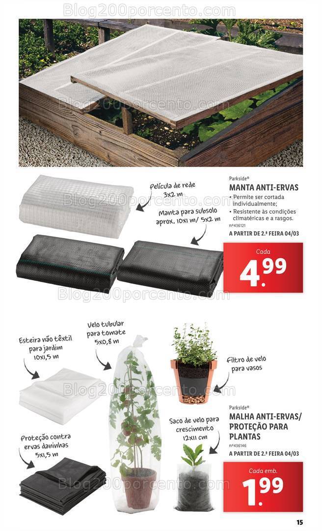 Antevisão Folheto LIDL Especial Jardim Promoções a partir de 7 março